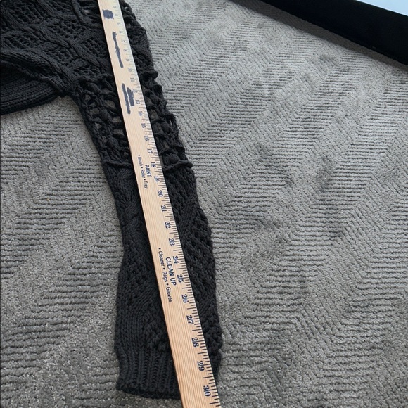 ALLSAINTS Hand Crochet Open-Knit Sweater Dress UK 12 US 8 Linen Cotton Boho - Picture 12 of 12